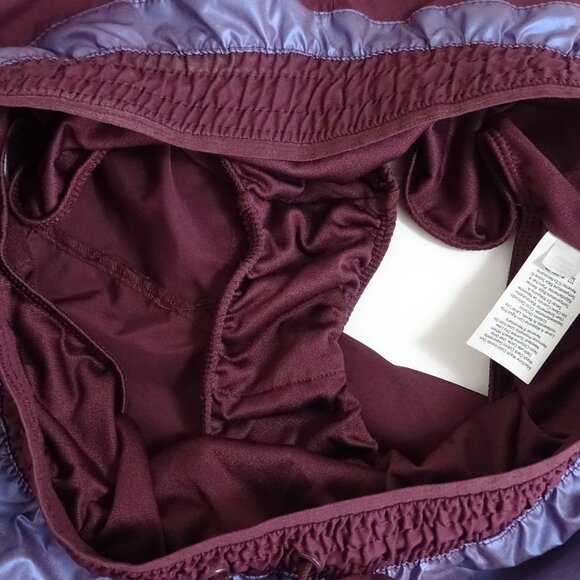 Avia Athletic Running Shorts Women Size M 8-10 Purple Red Polyester with Liner - Picture 5 of 7